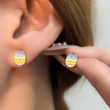 欧美跨境复活节创意卡通复活蛋耳环狂欢派耳钉