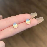 欧美跨境复活节创意卡通复活蛋耳环狂欢派耳钉