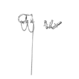 韩国不对称流苏耳骨夹无耳洞轻奢设计感高级耳饰网红个性耳夹