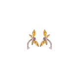 韩国轻奢锆石蜻蜓耳钉网红个性设计感耳环小众时尚百搭耳饰批发女