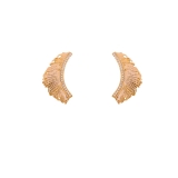 树叶耳环中古时尚设计感耳钉高级感小众耳饰批发