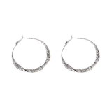 圈圈水钻扭扭光面耳圈2024年新款潮气质高级感夸张耳饰女