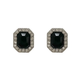 韩国新款水钻镶嵌耳钉女时尚小众设计潮流耳钉耳饰饰品女