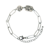 复古做旧小男孩手链复古情侣小众设计感ins网红手饰新款潮手镯女