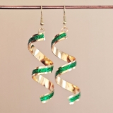 欧美几何螺旋个性长款磨砂耳环饰品百搭外贸跨境爆款热销耳钉