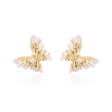 ins法式蝴蝶耳钉女适合春夏小众设计高级感耳环简约时尚气质耳饰