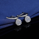 @特价【真金电镀】韩国精致镶钻百搭轻奢气质小众高级设计感耳扣耳饰【环保】