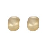 法式金属拉丝豆豆耳钉简约女小巧金属风耳环耳饰小众