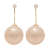 韩国个性气质锆石珍珠耳环轻奢高级感耳钉耳坠耳饰设计感小众