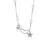 @特价复古短款五角星项链女小众设计感ins性冷淡风锁骨链星星颈链