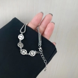 @特价嘻哈原宿风笑脸手链女ins小众设计个性韩版手环男女潮手饰品