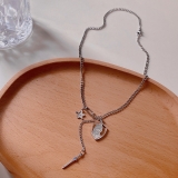 @特价中国风花木兰项链女轻奢ins锁骨链个性气质冷淡风百搭潮吊坠