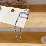 新款潮无耳洞耳夹长款流苏耳环个性时尚冷淡风一式两戴日韩耳饰女