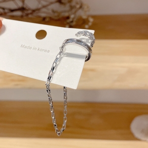新款潮无耳洞耳夹长款流苏耳环个性时尚冷淡风一式两戴日韩耳饰女