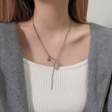 @特价中国风花木兰项链女轻奢ins锁骨链个性气质冷淡风百搭潮吊坠