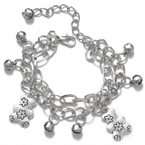 @特价韩国嘻哈潮男小熊多层铃铛手链潮流链条ins蹦迪朋克酷首饰女