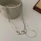 韩版百搭ins潮项链女小众设计感甜酷冷淡风辣妹锁骨链颈链配饰男