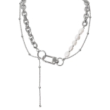 韩版百搭ins潮项链女小众设计感甜酷冷淡风辣妹锁骨链颈链配饰男