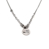 欧美复古圆牌笑脸项链女ins小众设计冷淡风短款微笑锁骨链