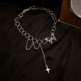@特价2025新款蝴蝶项链女个性锁骨链ins冷淡风颈链潮小众设计感项圈女