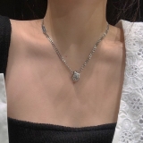 @特价嘻哈转运珠项链欧美蹦迪ins冷淡风韩国钛钢链子锁骨链毛衣链男女