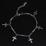 @特价可爱土酷复古童趣镂空小熊软糖十字架手链蹦迪朋克闺蜜手饰男女潮