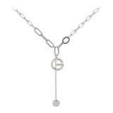 @特价韩版ins冷淡风字母G个性设计感气质毛衣链锁骨链项链女饰品