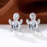 跨境义乌可爱小动物小众设计感耳环饰品耳钉女高级感耳饰乌龟耳钉