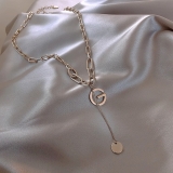 @特价韩版ins冷淡风字母G个性设计感气质毛衣链锁骨链项链女饰品