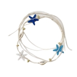 一款多用~ 撞色海星贝壳项链女夏日海边度假风多巴胺细腰配饰腰链