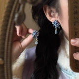 兰花｜新中式民族风古风精致甜美可爱清新氛围感旗袍花朵耳坠耳饰