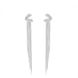 爱心气质流苏耳环ins新款潮小众设计耳钉优雅轻奢长款高级感耳饰