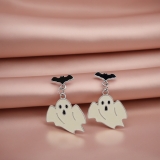 万圣节日搞怪夸张骷髅幽灵耳环恶趣味创意个性另类暗黑耳钉