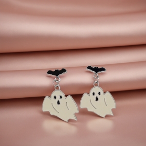 万圣节日搞怪夸张骷髅幽灵耳环恶趣味创意个性另类暗黑耳钉