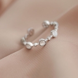 【真金电镀】韩国高级感猫眼石开口戒指女ins潮网红时尚轻奢食指戒个性戒指