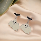 万圣节日搞怪夸张骷髅幽灵耳环恶趣味创意个性另类暗黑耳钉