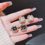 山茶花复古经典耳环女温柔气质高级感耳钉日韩简约百搭耳坠耳饰品