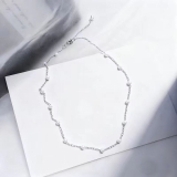 欧美跨境饰品 新款简约珍珠颈链时尚锁骨链choker脖子饰品女速卖