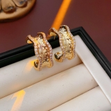 石圆形C形耳环轻奢高级感耳钉设计感小众夸张耳饰