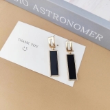 韩国冷淡风几何长方形方块贝壳耳环简约气质个性耳环网红ins耳钉