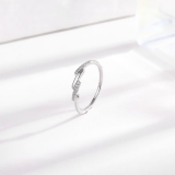 气质高级斜排微镶钻钛钢戒指女小众设计高级感百搭情侣对戒潮配饰