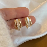 法式简约滴油耳环高级感小巧气质耳钉精致百搭时尚潮流耳饰品批发