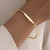 欧美跨境复古简约链条手链时尚混搭开口手镯手饰叠戴风组合批发