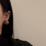 新款多巴胺彩色果冻耳钉树脂晕染百搭韩版耳环爆款气质甜美耳饰女