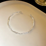 欧美跨境个性开口手镯轻奢高级感气质手环小众百搭时尚手饰女